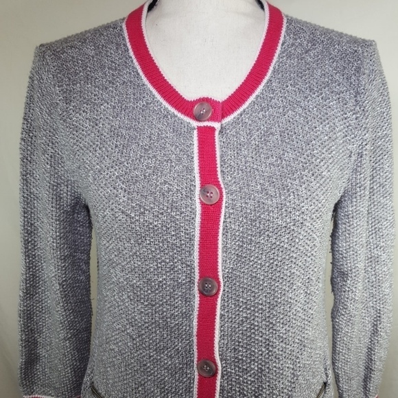 HALOGEN Button-Up Sweater, Size M - Picture 2 of 7